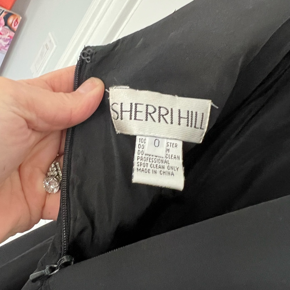 Sherri Hill Black Mini Dress - Picture 2 of 12